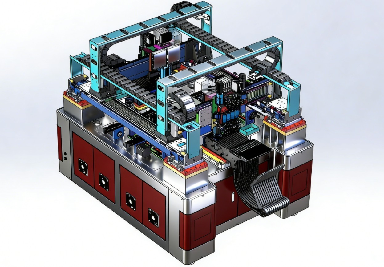贴片机-双龙门式设计-赠送设计资料