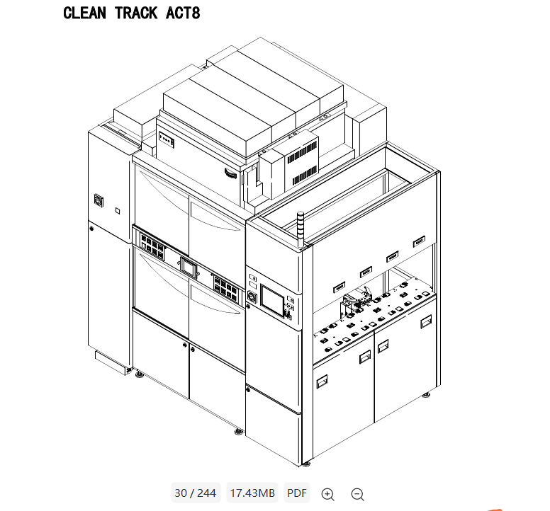 （8英寸）半导体晶圆涂胶显影机TEL CLEAN TRACK ACT 